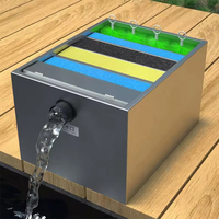 QihangRAS acier inoxydable Koi étang système de Filtration Aquarium poisson et étang Combi brosse coton médias filtre équipement d'aquaculture