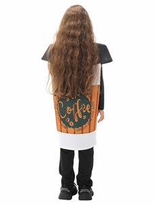 Conjunto de Disfraces de Barista y Taza de Café para Niños, Tema de Golosinas Festivas, Atuendo de 2 Piezas para Fiesta de Halloween - Product Image 5