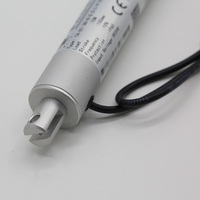Actuador lineal Micro Tubular eléctrico automático de 12V/24V CC, varilla telescópica para robots de baja 3000RPM, uso de imán permanente