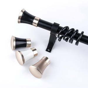 Vente en gros de tringles à rideaux décoratives en aluminium double à montage mural pour salon de 28mm du fabricant - Product Image 4