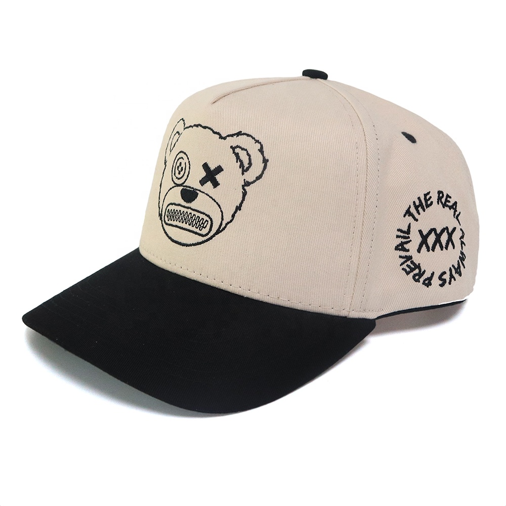 Sombrero de béisbol con bordado de oso, gorra de béisbol con bordado de oso, con logotipo personalizado, buena calidad, buen servicio