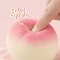 Jouet Squishy Pêche en Forme de Fruit, Boule de Maltose en Pâte, Jouet Anti-Stress à Presser en TPR, Boîte de Présentation de 12 Pièces, Logo Personnalisé, Vente en Gros, OEM, ODM