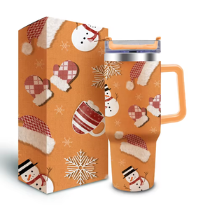 Vaso Térmico <span class=keywords><strong>de</strong></span> Acero Inoxidable 304 <span class=keywords><strong>Feliz</strong></span> <span class=keywords><strong>Navidad</strong></span> con Diseño Navideño Personalizado, <span class=keywords><strong>Taza</strong></span> <span class=keywords><strong>de</strong></span> Café Aislada <span class=keywords><strong>de</strong></span> Doble Pared - Product Image 3