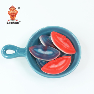 OEM produttori di dolciumi cinesi personalizzati forma di labbra Halal gelatina gommosa morbida <span class=keywords><strong>caramelle</strong></span> etichette <span class=keywords><strong>bianche</strong></span> <span class=keywords><strong>caramelle</strong></span> gommose Halal - Product Image 1