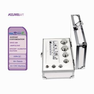Jeu de poids d'étalonnage certifié ISO 9001:2015 1mg-200g (23 pièces) | Laboratoire de balances numériques d'équilibre analytique en acier inoxydable - Product Image 1