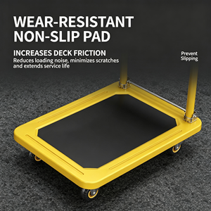 Furniture Dolly Moving Helper 4 Wheel Load Spreader Carpet Safe Folding Furniture <b>Cart</b> With Wheels Heavy Duty Folding <b>Cart</b> - Product Image 6