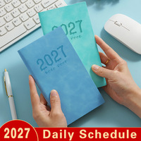 Agenda Diaria y Semanal 2027, Cuaderno de Planificación Portátil, Libro de Horarios, A6, 128 Páginas, Bloc de Notas, Regalos Empresariales, Cuadernos