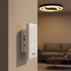 Interruptor de Luz Inteligente Wifi Vevor, 100-250V AC 8A, Panel Táctil, Control por Aplicación, 1 Canal - Product Image 2