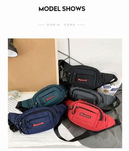 Pochette de téléphone avec logo personnalisé, sac de poitrine sportif multifonctionnel en nylon - Product Image 3