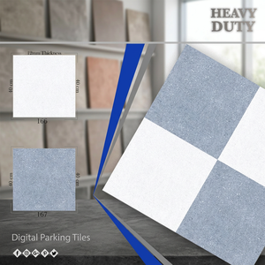 Carreaux de sol en porcelaine de qualité supérieure 40x40cm, aspect pierre glacée numérique, 12mm, antidérapants, pour extérieur - Product Image 6