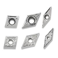 Plaquettes de tournage CNC en carbure d'aluminium durable, formes C, D, V et diamant, finition miroir, pour métaux non ferreux