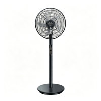Ventilateur électrique DC/Type-C de 16 pouces avec panneaux solaires, 15000 mAh rechargeable, ventilateur solaire sur pied de 25 W avec lumière et télécommande