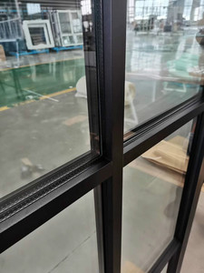 <span class=keywords><strong>Fenêtre</strong></span> à <span class=keywords><strong>battant</strong></span> moderne design de haute qualité en alliage d'aluminium à triple vitrage à une feuille - Product Image 4