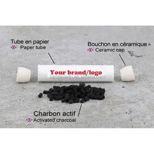 5mm/6mm/7mm/8mm Charcoal Filter With Unbreakable Ceramics For Pre-roll Cone