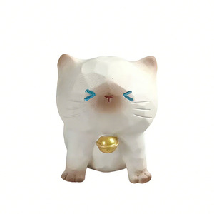 Figura Decorativa de Gato Adorable de Resina, Coleccionable, para el Hogar y el Automóvil - Product Image 4