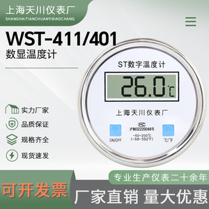 Termómetro bimetálico digital Tianchuan WST411 de acero inoxidable para inserción en reactor - Product Image 5