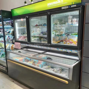 Congélateur et Réfrigérateur Combinés Muraux pour Supermarché, Nouveau Design, Vitrine Double Température SL-125Z, Congélateur Vertical pour Viande - Product Image 2