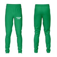 Pantalon décontracté homme vert clair coupe mi-regular micro-extensible sportswear à séchage rapide en polyester léger avec cordon de serrage