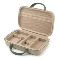 Sac de rangement portable en EVA avec fermeture éclair pour gadgets numériques, transparent, antichoc, organiseur électronique de voyage pour câbles, batterie externe et chargeur