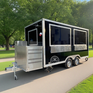 مقطورة قهوة مجهزة بالكامل بشاحنة آيس كريم متنقلة للطعام والمطبخ الكامل للمطعم مقطورة عربة هوت دوج متنقلة - Product Image 5