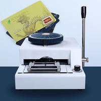 Machine manuelle de gaufrage d'imprimante de braille de carte de PVC de numéro de codeur de carte en plastique