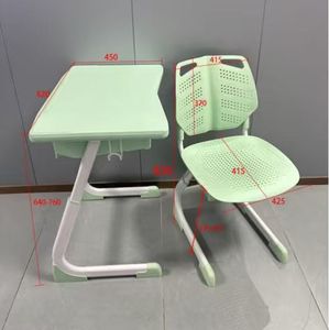 Precio al por Mayor, Conjuntos de Escritorio y Silla Escolares Modernos, Ergonómicos y Ajustables para Uso Comercial, Modelo ST-E02 - Product Image 3