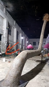 Palma di Cocco Artificiale da Esterno 8ft 5m Impermeabile in Fibra di Vetro e Acciaio Zincato con Foglie in Tessuto per Eventi e Festività del Ringraziamento - Product Image 6