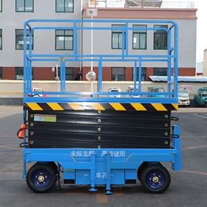 Lift Gunting Manual Lipat 10m Bersertifikat CE untuk Dalam Ruangan dengan Remote Control - Product Image 3