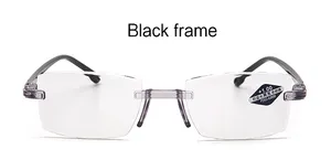 2024 Hot Selling Good Quality Square Optical Rimless Reading Glasses Men Glasses Women All Match