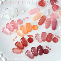 Kit de vernis à ongles en gel neutre WEKIKOU 15 ml, 36 couleurs, sans HEMA, style coréen, gelée française, rose nude