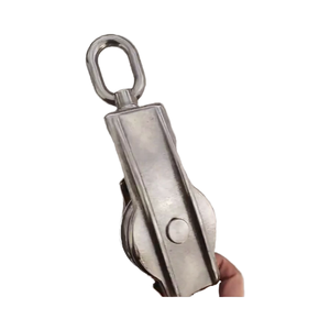 Acier inoxydable 316 poulie de câble métallique ouvert marin bloc pivotant loquet de sécurité côté ouvert arraché 75mm gréement Yacht bateau matériel - Product Image 2