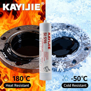 KAYIJIE SI-598/207/5910/5900/5699 Herramienta manual portátil de <span class=keywords><strong>9</strong></span> pulgadas y 310 ml, sellador de silicona amarillo de doble columna de alta resistencia - Product Image 3