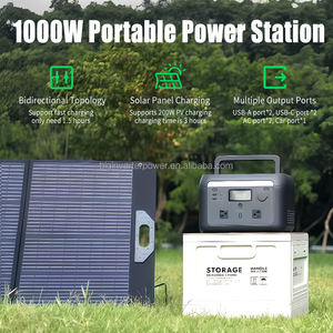Station d'alimentation 1000W 600Wh LiFePO4 portable multi-sorties pour le camping hors réseau 1KW - Product Image 6