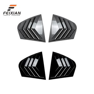 Achterruit louvers sticker voor <span class=keywords><strong>3</strong></span>-serie E46 4-deurs 1998-2005, ABS materiaal, sportieve stijl, exterieur tuning kit, groothandel - Product Image 2
