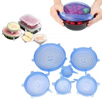 Couvercles réutilisables extensibles durables sans BPA pour conserver la fraîcheur des couvercles réutilisables pour les outils spécialisés dans les aliments aux fruits