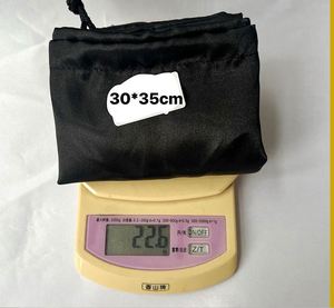 Sac à poussière en polyester de haute qualité avec logo personnalisé imprimé, cordon de serrage pour perruque, casquette de baseball, sac en satin de soie - Product Image 3