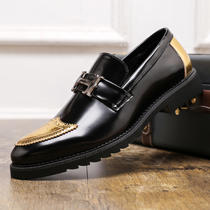 Chaussures Oxford habillées pour hommes en PU de haute qualité, à bout pointu, rehaussantes, souples et confortables, idéales pour le bureau et les occasions formelles - Product Image 3