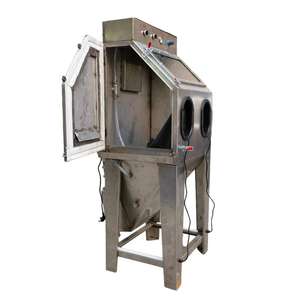 Cabine de sablage humide manuelle professionnelle à billes de verre pour la finition des surfaces métalliques - Product Image 2