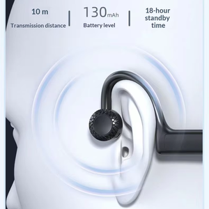 Écouteurs à Conduction Osseuse KS-19 pour le Cou, Casque Stéréo Non <span class=keywords><strong>Intra</strong></span>-<span class=keywords><strong>Auriculaire</strong></span> pour le Sport, Étanche, Longue Autonomie de la Batterie - Product Image 5