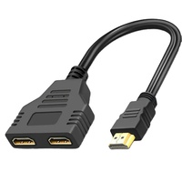 Cable HMI HD 2026 de 1080p con 2 Puertos Duales en Y y Adaptador 1 Entrada/1 Salida para TV LCD, Caja de TV, PS3, Compatible con HMI