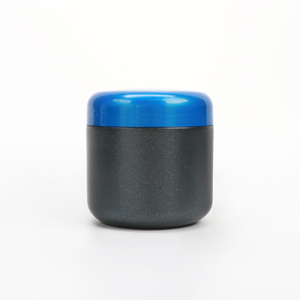 Recyclable 500ml Empty Skincare Packaging Black Body Butter Hair Gel Butter Body Scrub <b>Plastic</b> Face Cream <b>Jar</b> With Screw Lid - Product Image 1