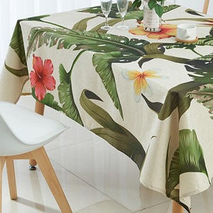 Mantel con estampado de hojas tropicales, decoración del hogar, bloque Floral - Product Image 2