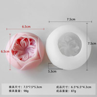 Toolee Plafond Rose Fleur Silicone Fondant Moules-Réutilisable Résistant À La Chaleur Écologique pour Bougie Savon Gâteau Dessert Décoration