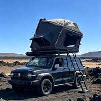 Tente de toit tout-terrain légère et imperméable en alliage d'aluminium, coque rigide, tissu Oxford, installation rapide quatre saisons pour SUV/pick-up