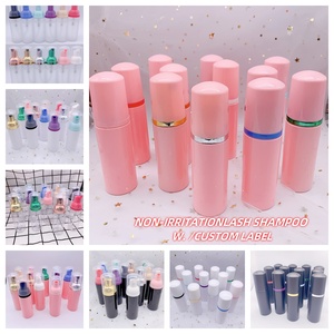 Kit de shampooing pour cils en gros, 30 ml, 60 ml, 100 ml, flacons de shampooing pour cils beige et rose, ensemble de flacons de shampooing pour cils avec logo personnalisé - Product Image 6