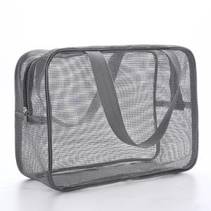 Portátil respirável personalizado malha toaletes saco grande capacidade viagem armazenamento bolsa natação saco - Product Image 1