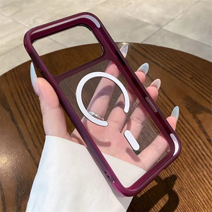 เคสใสแม่เหล็กสำหรับชาร์จไร้สาย iPhone 18 17 16 15 14 Pro Max  วัสดุอะคริลิกใสแบบไฮบริด พร้อมขอบกันกระแทก PC - Product Image 5