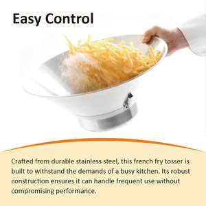 Nouvel équipement de cuisine de luxe en acier inoxydable pour retourner et servir les frites, idéal pour les friteries - Product Image 4