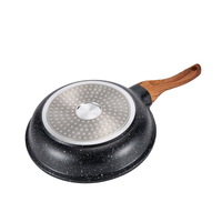 Poêle à frire de cuisson antiadhésive en céramique d'aluminium moulé sous pression de haute qualité Oem avec fond à induction