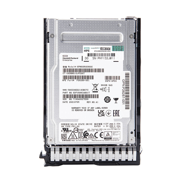 Enterprise Grade KPM6XRUG960G PM6 960GB P26289-001 2.5inch SAS SSD High Speed Internal Drive for Data Center Storage